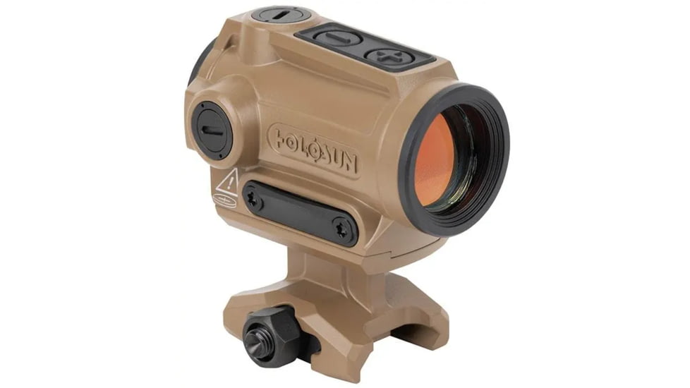 Holosun Technologies ARO, Red Dot, 2 MOA Dot, Fits 1913 Picatinny Rail, 1.63" Lower 1/3 Co-Witness Mount, Flat Dark Earth, ARO-RD2-FDE