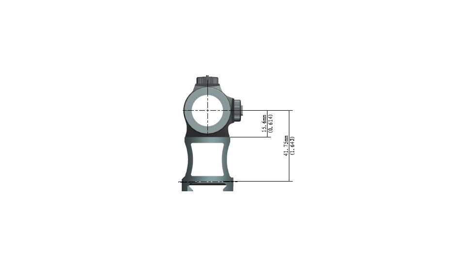 Holosun Paralow Red Dot Sight, with low mount and 1/3 co-witness high mount HS403A