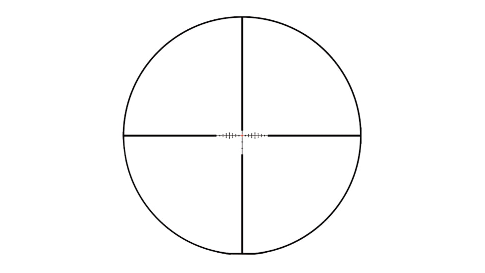 Huskemaw Tactical Rifle Scope, 1-6x24mm, 30mm Tube, Second Focal Plane, HuntSmart Reticle, Matte Black, 1016HO