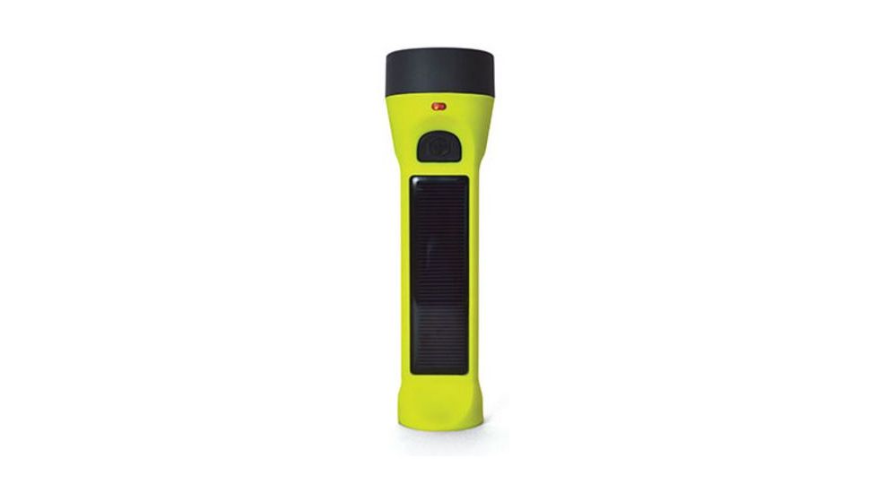 Hybridlight Solar Flashlight,160 Lumens,Charger, Yellow 1588