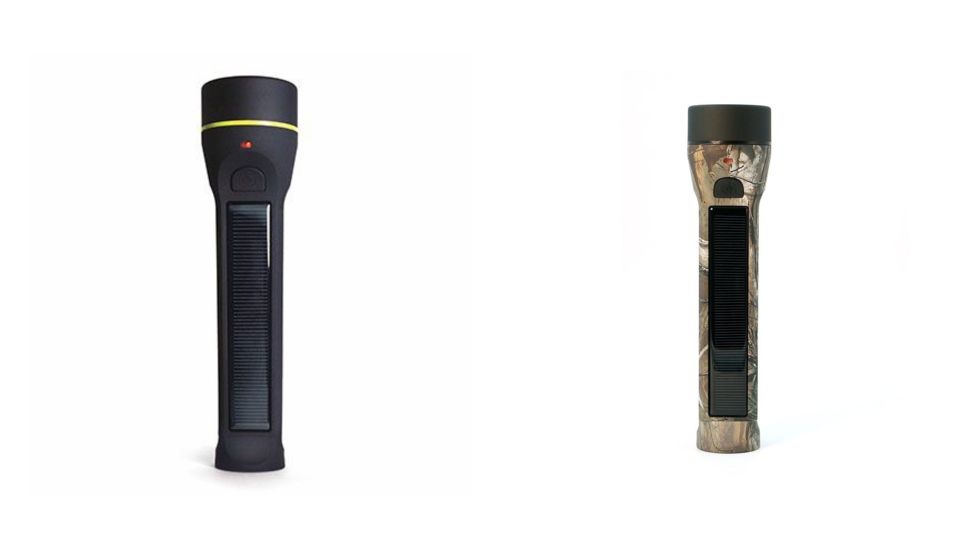 Hybrid Light Solar Flashlight,160 Lumens,Charger, Patriot, Realtree