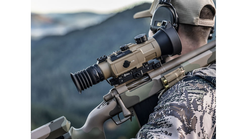 InfiRay Outdoor 4-8x 75mm RICO HYBRID 640 Multi-function Thermal Weapon Sight, 50 Hz, 640x512, Coyote Tan, IRAY-HYH75W
