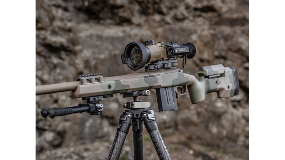 InfiRay Outdoor 4-8x 75mm RICO HYBRID 640 Multi-function Thermal Weapon Sight, 50 Hz, 640x512, Coyote Tan, IRAY-HYH75W