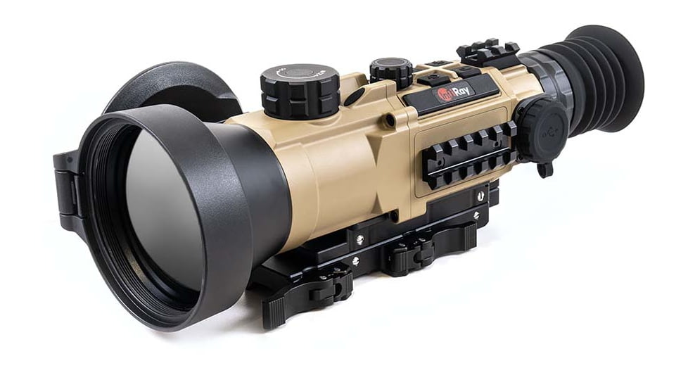 InfiRay Outdoor 4-8x 75mm RICO HYBRID 640 Multi-function Thermal Weapon Sight, 50 Hz, 640x512, Coyote Tan, IRAY-HYH75W
