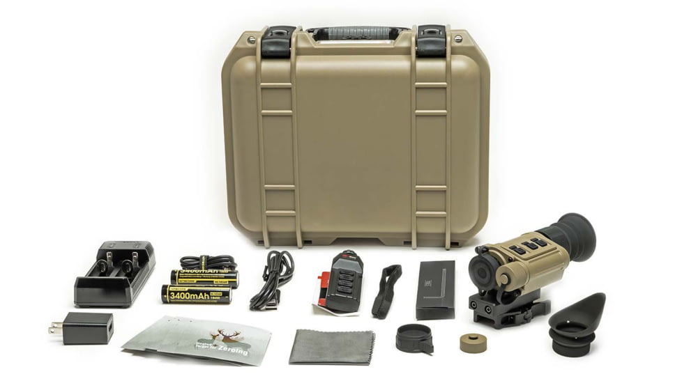 InfiRay Outdoor Rico Micro V2 1-4x25mm Multi-Purpose Thermal Monocular, 640x480, Tan, IRAY-RH25V2