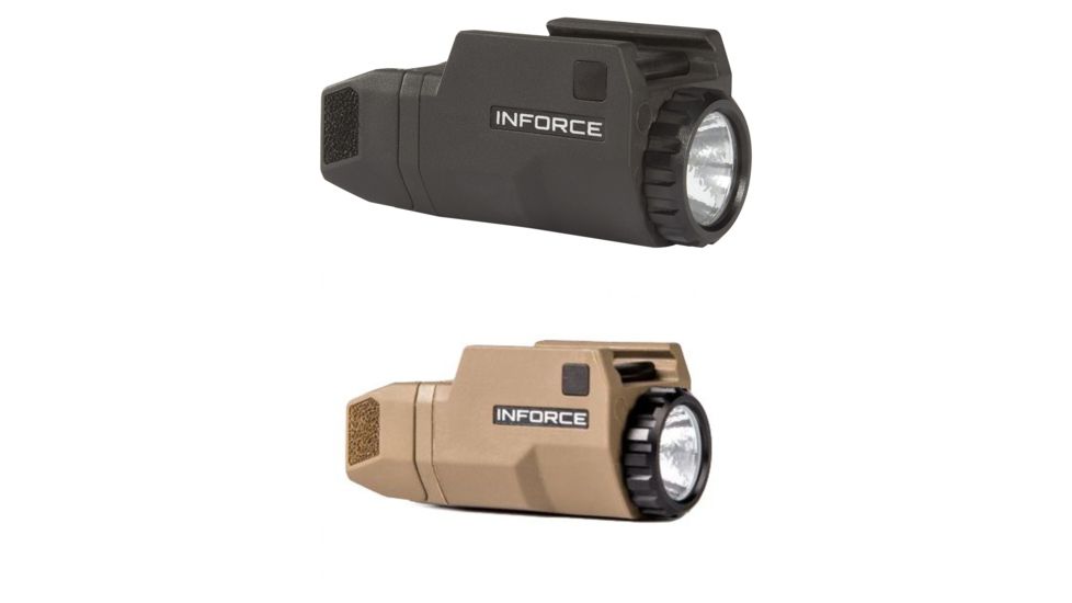 INFORCE 200 Lumen APLc Glock Compact Weapon Light, Black, Flat Dark Earth