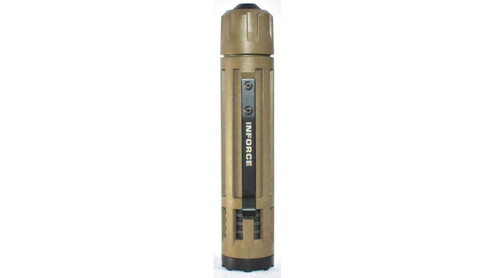 InForce 6VX Flashlight, 300Lumens Flat Dark Earth Body, White Light, 2 CR123A INF-6VX-F-W