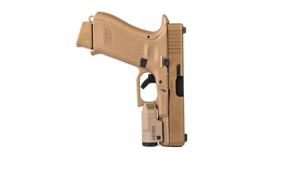 INFORCE APLc Glock Compact Weapon Light, 200 Lumens, 1 x CR2 Battery, Flat Dark Earth, ACG-06-1