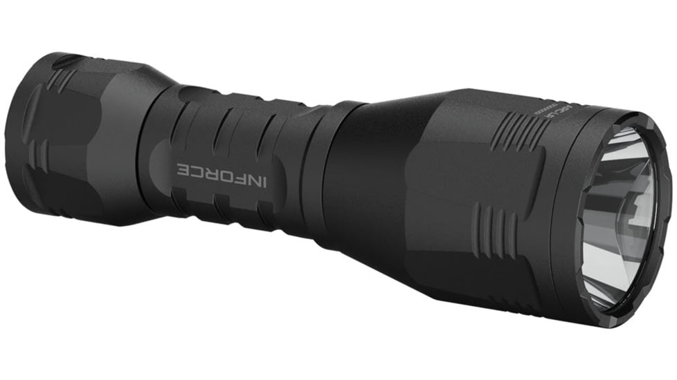 INFORCE ARC 350-Lr-H Rechargeable 18350 Li-Ion 1200 Lumens LED Flashlight Handheld Kit, Black, IF73001
