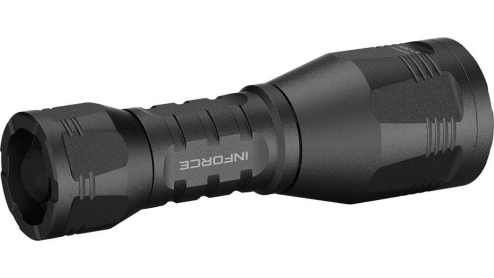 INFORCE ARC 350-Lr-H Rechargeable 18350 Li-Ion 1200 Lumens LED Flashlight Handheld Kit, Black, IF73001