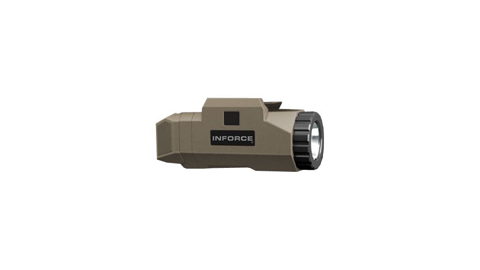InForce Auto Pistol LED Light w/IR,200 Lumens,FDE,Clam INF-APL-F-WIR