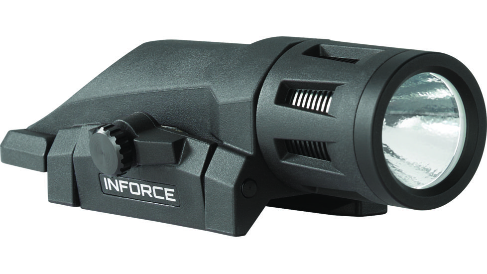 USED INFORCE Weapon Mounted Multifunction LED Tactical Light, Gen 2, White, 400 Lumens, Black, IF71002, EDEMO2