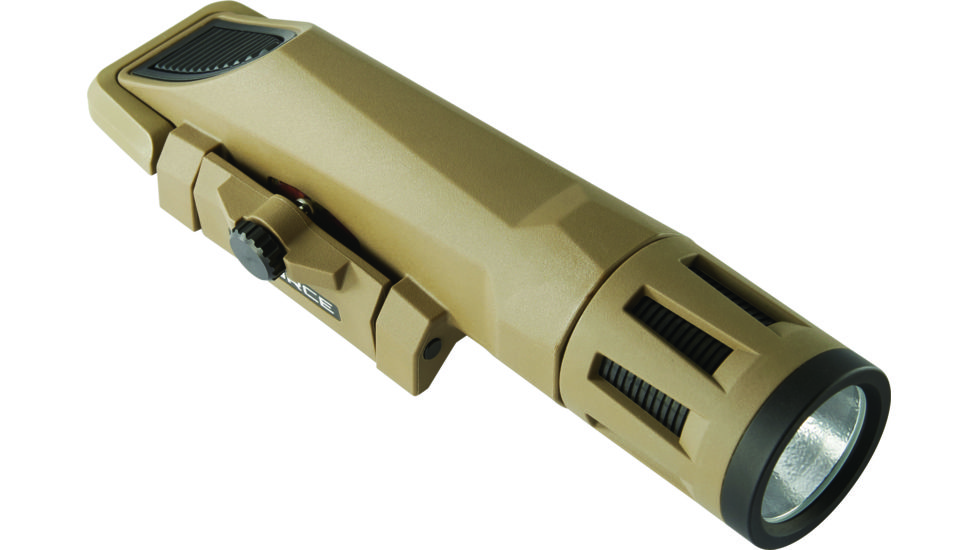 InForce WMLX Multifunction 800 Lu. Weapon Mounted Light, White LED, Flat Dark Earth Body, White Light, 2 CR123A WX-06-1