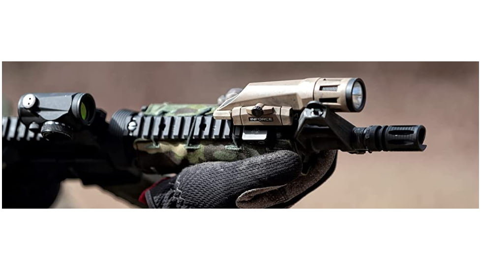 InForce WMLX Multifunction Weapon Mounted Light, White LED,800 Lumens, Flat Dark Earth Body, WX-06-1