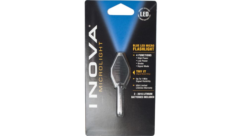 Inova Microlight Led Black Or Clear Base Vb Fl Microlight Bb B