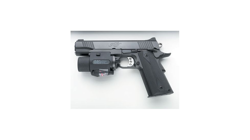 Insight Technology M-6X Tactical Laser Illuminator Laser-Flashlight Mounted on Kimber Pistol