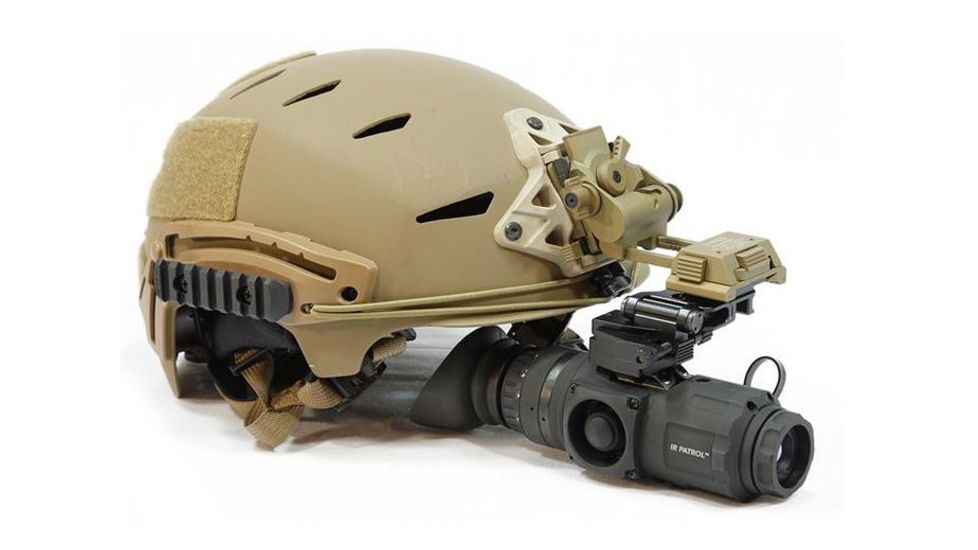 IR Defense IR Patrol M250-K Thermal Monocular Scope,640x480 w/Helmet Mount Interface Kit,Black 39215