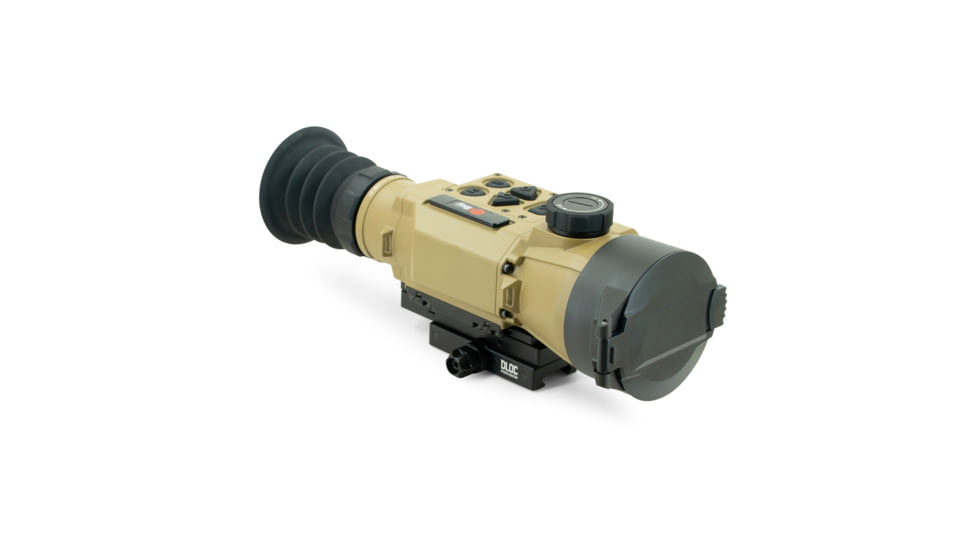 IRAYUSA Hybrid Compact, Thermal Sight, 3.5X Magnification, 50mm Objective, Multiple Reticles, 1440x1080 AMOLED Display, Cerakote Finish, Tan, IRAY-HCH50R