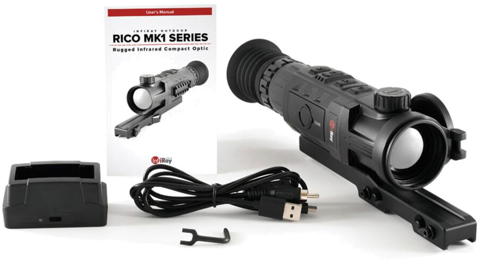 InfiRay Outdoor Rico Mk1 640 Thermal Weapon Sight, 3x50mm, Black, IRAY-RH50