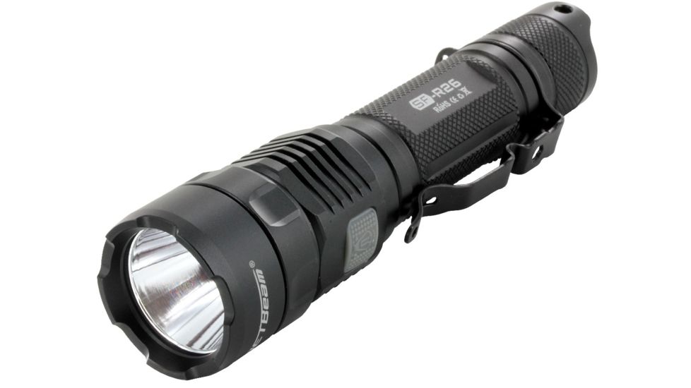 JETBeam SF-R26 Rechargeable LED Flashlight, Gray, SF-R26