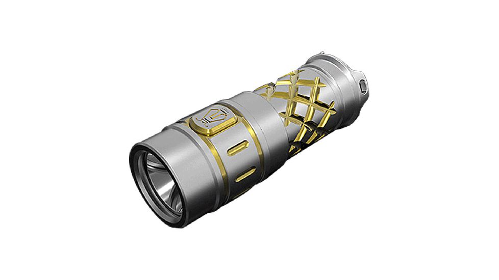 JETBeam TCE-1 Titanium 600 Lumen LED Flashlight, Gold Trim TCE-1