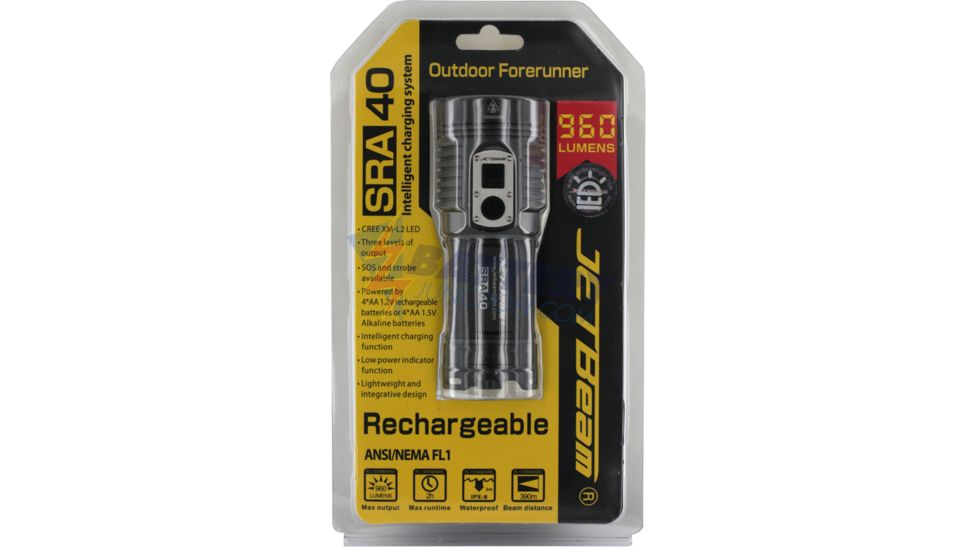 JetbeamSRA40 Rechargeable LED Flashlight with 960 Lumens JETBEAM-SRA40