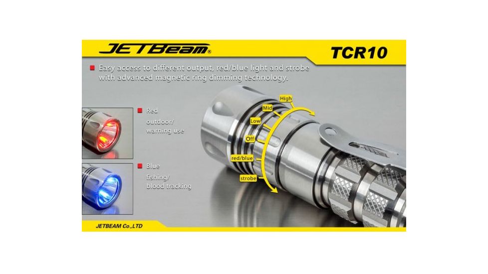 JetbeamTCR10 LED Flashlight with 680 Lumens JETBEAM-TCR10-XML2