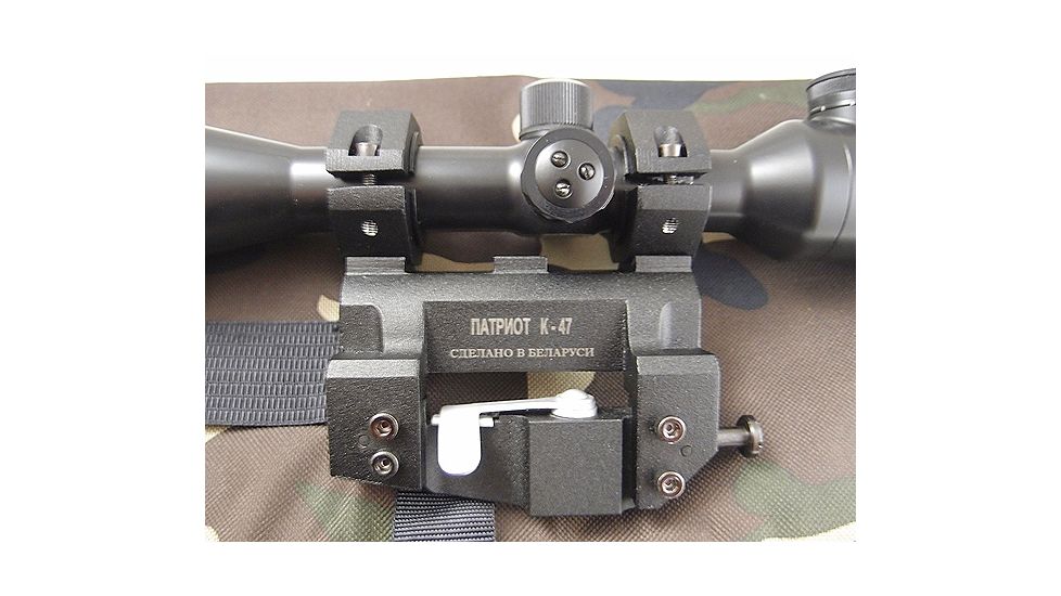 Kalinka Optics KOM 10x42 Illuminated 1000m Reticle Rifle Scope, Side Parallax, 47mm Universal SVD Mount, Black, GSKOM1042LP47