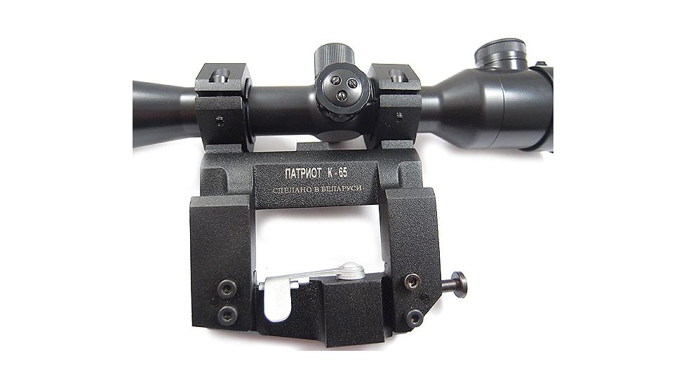 Kalinka Optics KOM 10x42 Illuminated LD Reticle Rifle Scope, Side Parallax, 65mm Universal AK and SVD Mount, Black, GSKOM1042LD65