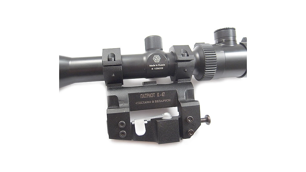 Kalinka Optics KOM 2-10x48 Illuminated LS Reticle Rifle Scope, 47mm Universal SVD Mount, Black, GSKOM21048LS47
