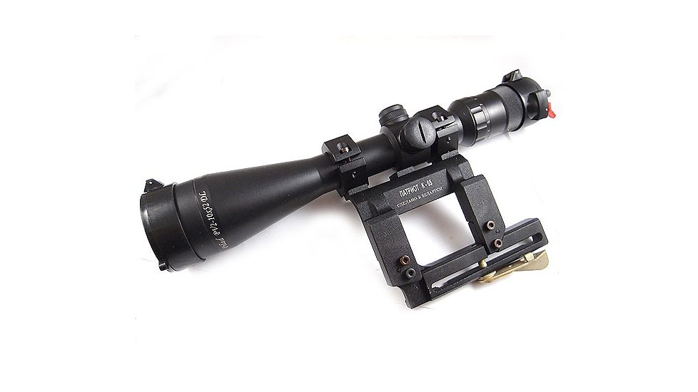 Kalinka Optics KOM 2-10x52 Illuminated 1000m Reticle Rifle Scope, 65mm Special VEPR and AK Mount, Black, GSKOM21052LP65V