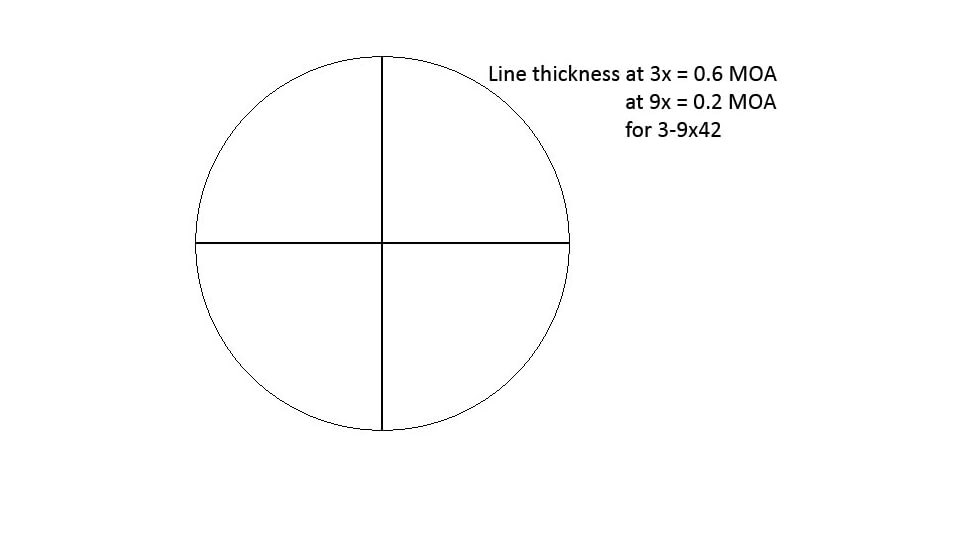 Kalinka Optics KOM 3-9x42 Illuminated Cross Hair Reticle Rifle Scope, 40mm Universal Mount, Black, GSKOM3942LCH40