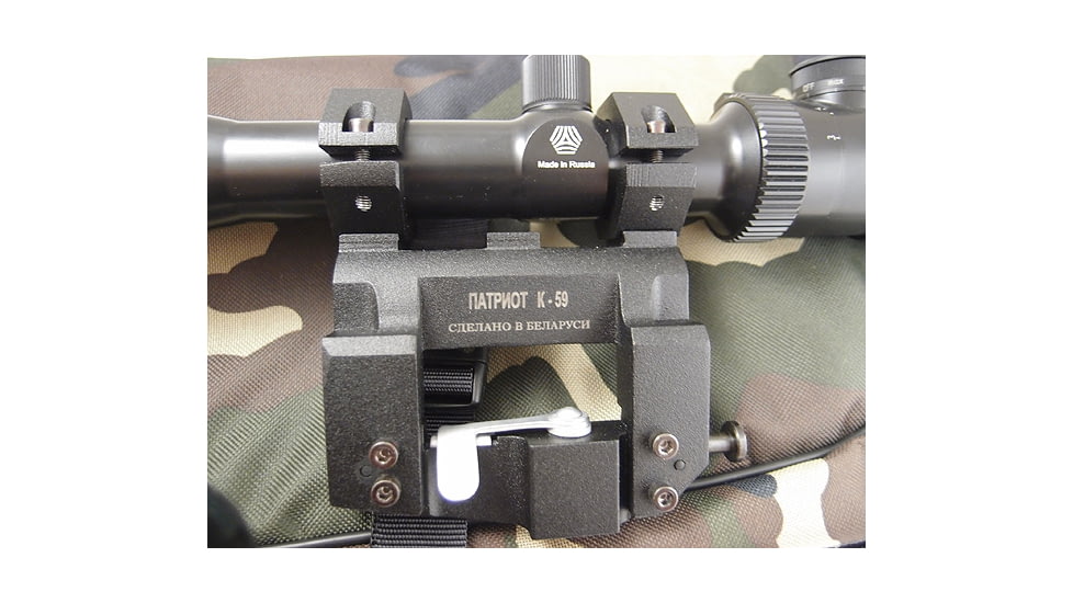 Kalinka Optics KOM 3-9x42 Illuminated LK Reticle Rifle Scope, 59mm Universal AK and SVD Mount, Black, GSKOM3942LK59
