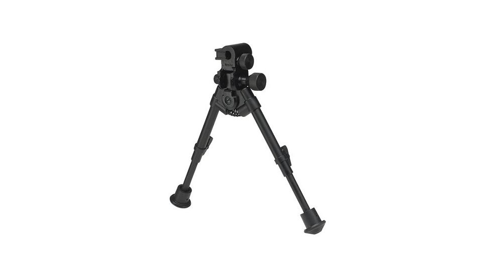 Versa-Pod Model 51 7-9in Prone Bipod w/Rubber Feet And Universal Adaptor, Black, 150-051