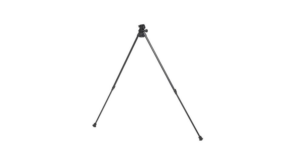 Versa-Pod Model 54 20-31in Extended Sitting Bipod w/ Rubber Feet And Universal Adaptor, Black, 150-054
