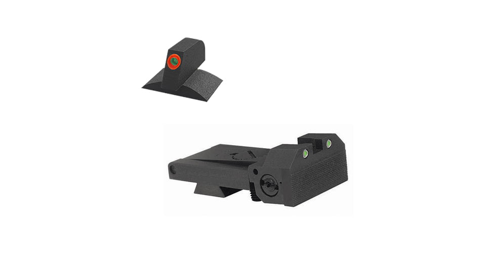 Kensight Bomar BMCS Adjustable Target 1911 Rear Night Sight Set w/ 0.200in Tall, Black, 970-095
