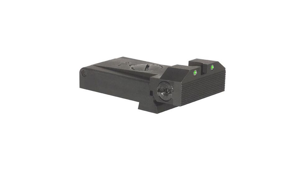 Kensight Beveled Adjustable Tritium Pistol Night Sight, Glock, Rear, Black, 860793