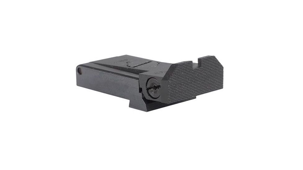 Kensight Certain Glock Adjustable Pistol Sight, Fully Serrated Beveled Blade, Black, 860817