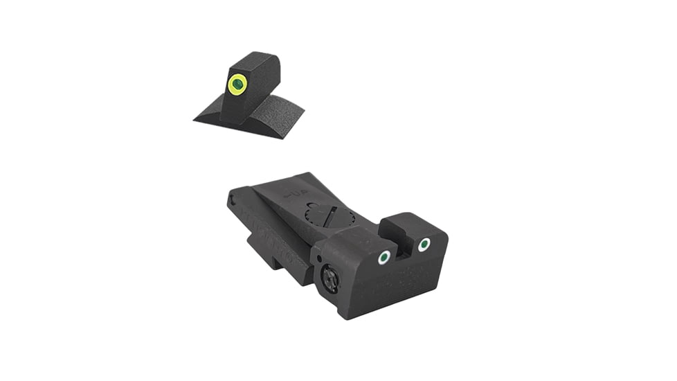 Kensight Bomar BMCS Adjustable Tritium Dot Rear Night Sight, Green, 990-093