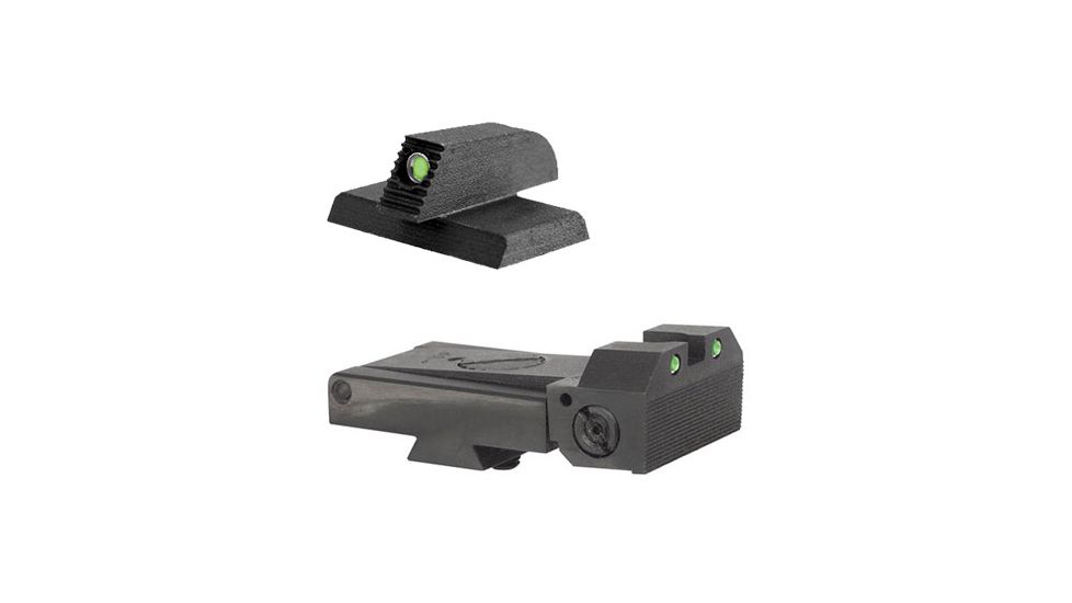 Kensight Kimber Adjustable 1911 Sight Set Trijicon Tritium insert - Night Sights - Matching Front Sight, Black, 960-263