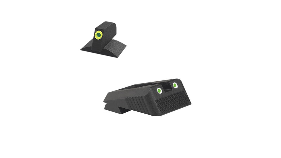 Kensight Kimber Tritium Contoured Sight Set, Green, 990-222