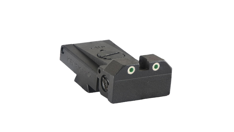 Kensight LPA TRT Tritium Pistol Night Sight, Rear Arctic White Outlines, Black, 860255