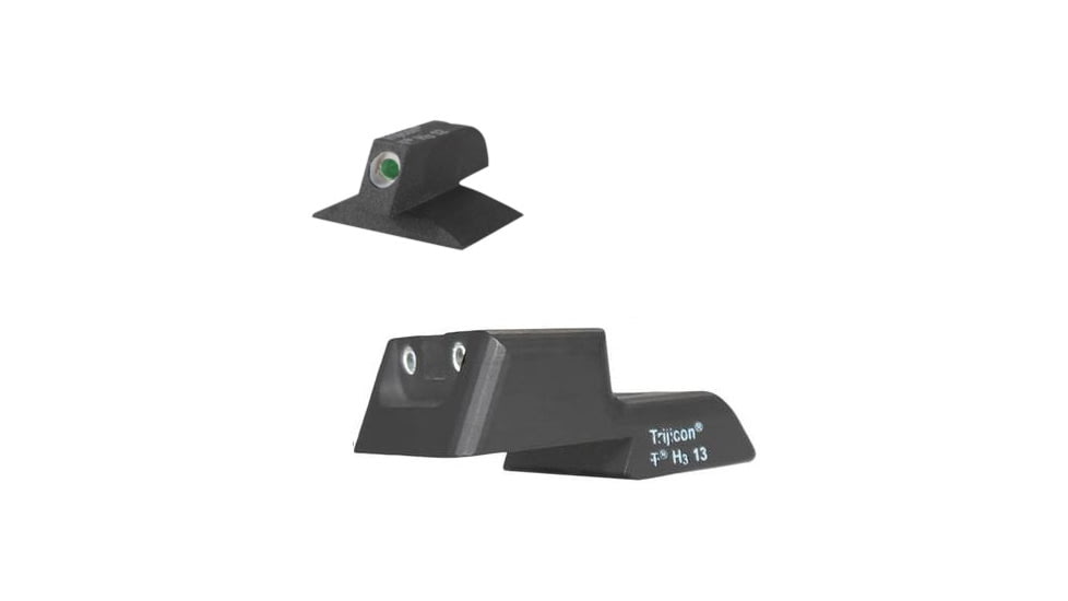 Kensight SLAM Contoured Tritium Pistol Night Sight, 1911, Rear/Front White, Black, 970668