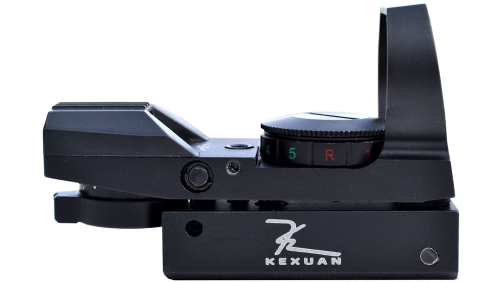 Kexuan Mini Reflex Sight, Red/Green Dot, 4 Reticle Styles, Dovetail Mount, Black, H0101A