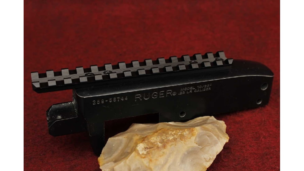 KIDD Innovative Design Scope Base For Ruger 10/22 Receiver, Black, 22PICRAIL-B