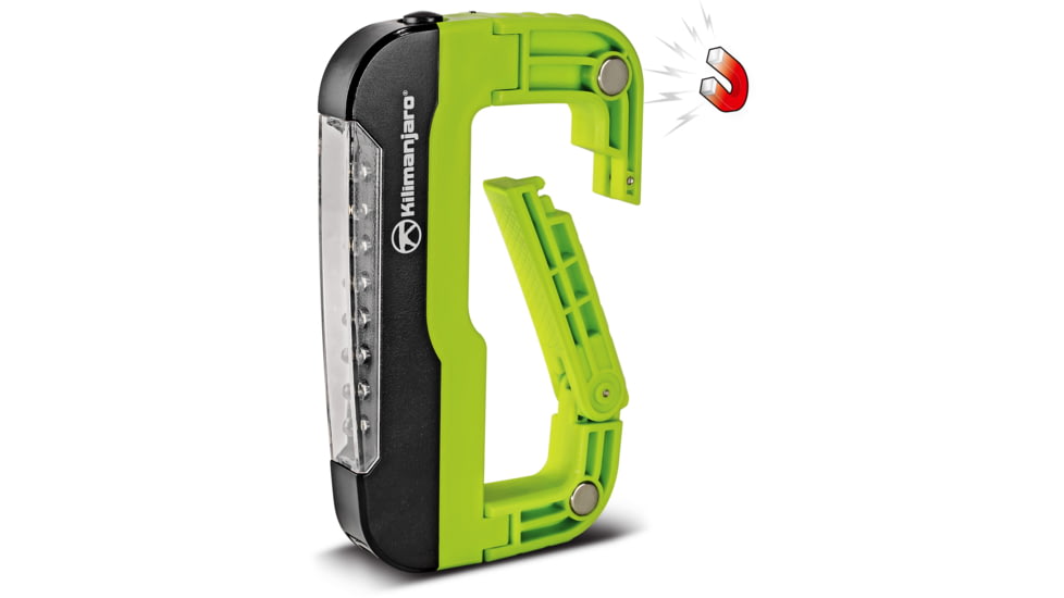 Kilimanjaro Gear LED Carabiner Light, Green, 120 Lumens, 3 AAA Included KJ910076