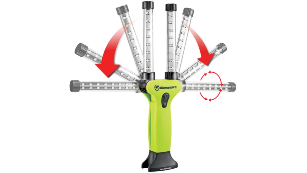 Kilimanjaro Gear LED Roto Lite, Green, 180 Lumens, 3 AA Included KJ910077