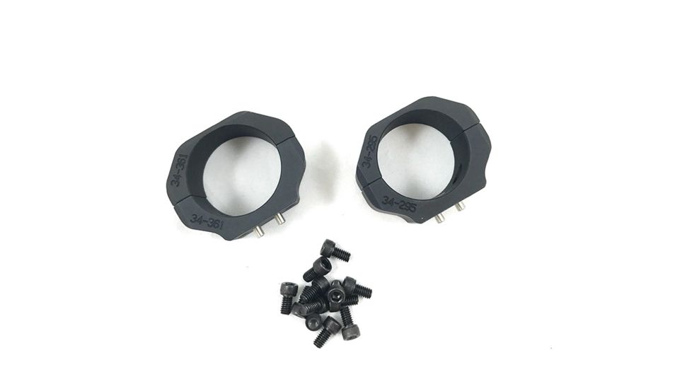 Kinetic Development Group SIDELOK Modular Optics Mount, 34 mm Ring Set, Black Sid5-534