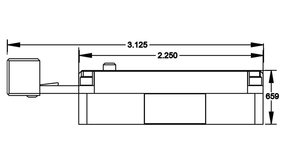Kinetic Development Group SIDELOK RMR Mount, Low Profile, Black, SID5-231