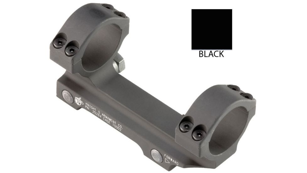 Knight's Armament Scope Mount Assembly, One Piece, 30mm, 1.5in Height, Black KM24755-BLK